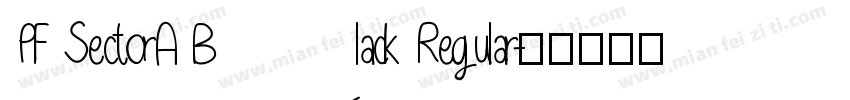 PF SectorA Black Regular字体转换